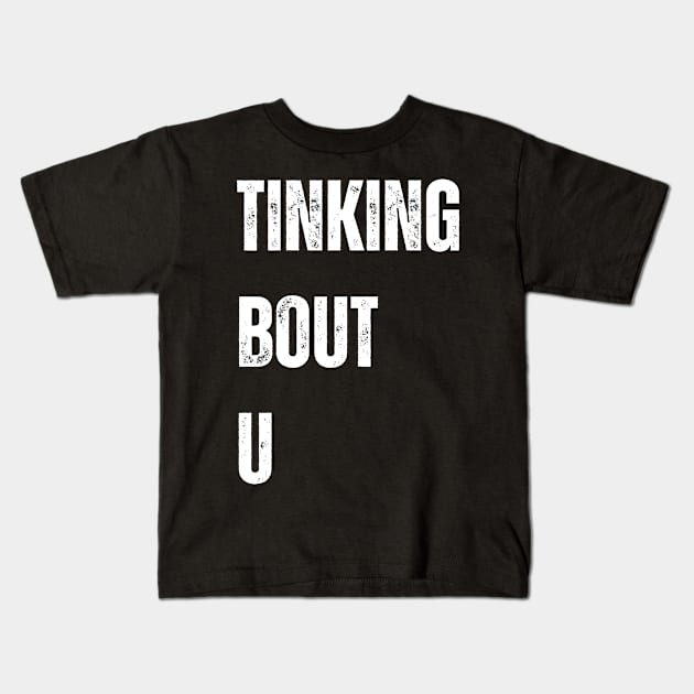 Thinking ABOUT YOU Kids T-Shirt by Abstractdiva